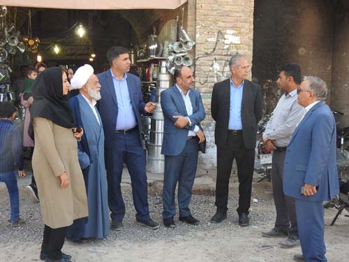 بازدیدمیدانی اعضای شورای اسلامی شهر به همراه شهردار رفسنجان از پروژه های عمرانی سطح شهر