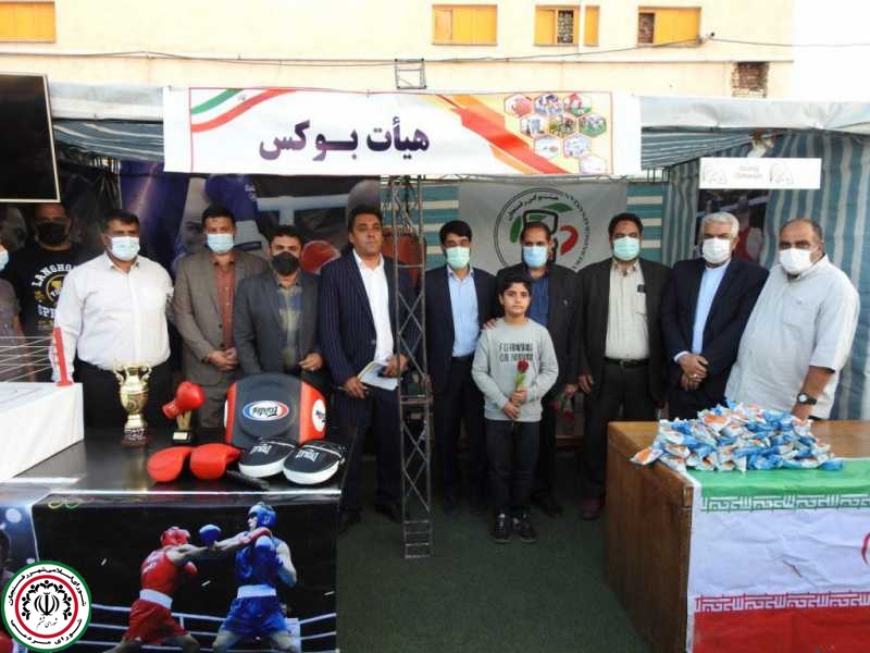 حضوررئیس شورای اسلامی شهر رفسنجان در افتتاحیه نمایشگاه دستاوردهای ورزشی