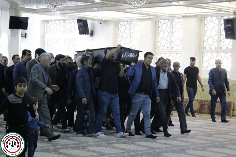 مراسم تشییع و خاکسپاری دکتر حسین آذین نماینده اسبق مردم رفسنجان و انار در مجلس شورای اسلامی