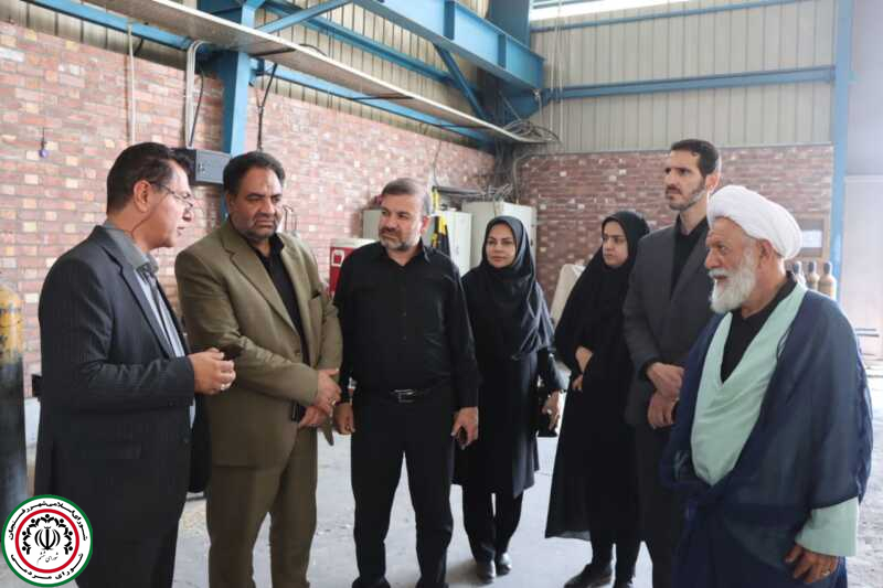 بازدید رئیس و اعضای شورای شهر رفسنجان از واحدهای تولیدی و صنعتی