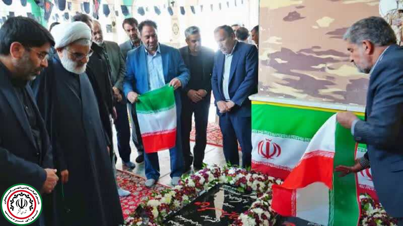 آیین رونمایی از یادبود مزار شهیدان شیرازی با حضور اعضای شورای شهر رفسنجان